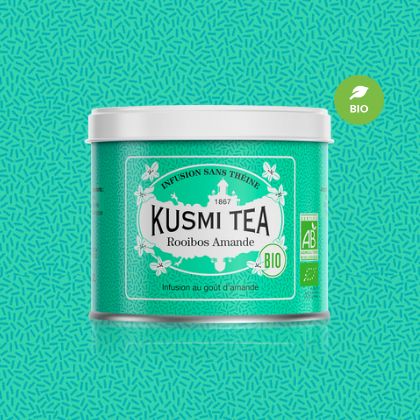 KUSMI TEA クスミティー ルイボスアーモンド オーガニック メタルカン 100g