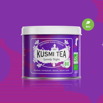 KUSMI TEA クスミティー ラブリーナイト オーガニック メタルカン 100g