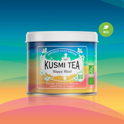 KUSMI TEA クスミティー ハッピーマインド オーガニック メタルカン 100g