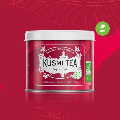 KUSMI TEA クスミティー アクアローザ オーガニック メタルカン 100g