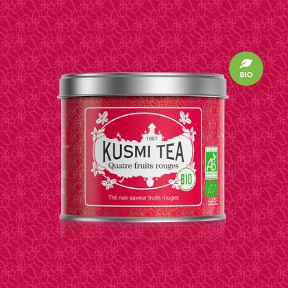 KUSMI TEA クスミティー フォーレッドフルーツ オーガニック メタルカン 100g