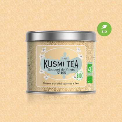 KUSMI TEA クスミティー ブーケ フラワー No.108 オーガニック メタルカン 100g