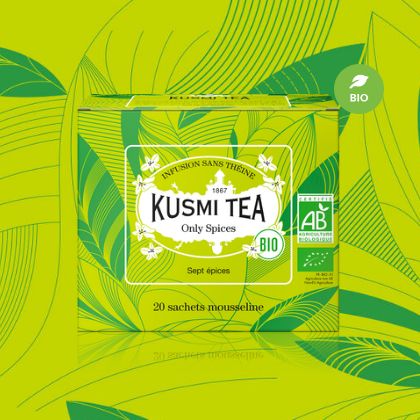 KUSMI TEA クスミティー オンリースパイス オーガニック ティーバッグ 20個