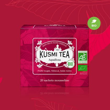 KUSMI TEA クスミティー アクアローザ オーガニック ティーバッグ 20個