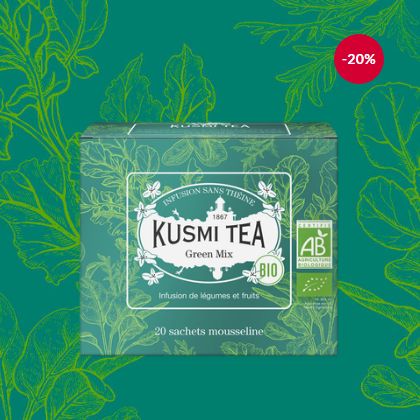 KUSMI TEA クスミティー グリーンミックス オーガニック ティーバッグ 20個