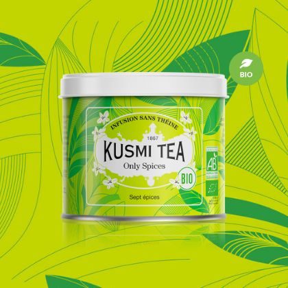 KUSMI TEA クスミティー オンリースパイス オーガニック メタルカン 100g