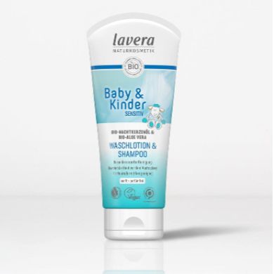 Lavera ラヴェーラ ベビー&キンダー クレンジングローション&シャンプー 200ml