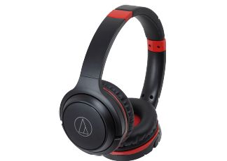 AUDIO-TECHNICA ATH-S200BTBRD オンイヤーヘッドホン 黒/赤 1個