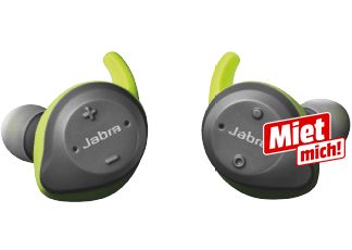 Jabra(ジャブラ) 完全ワイヤレスヘッドホン グレー/緑 1個