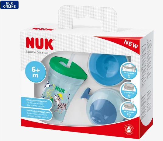 NUK ヌーク エボリューション ドリンクセット ブルー/グリーン 6ヶ月から 1セット