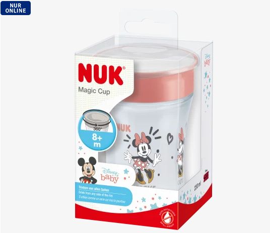 NUK ヌーク マジックカップ ディズニー レッド 230ml 1個