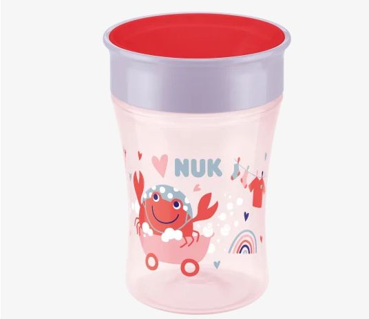 NUK ヌーク エボリューション マジックカップ レッド/パープル 230ml 1個