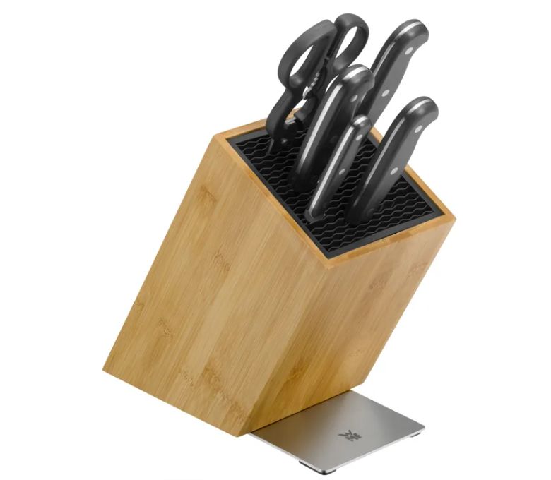 WMF シュピッツェンクラスプラス フレックステック ナイフブロックバリューセット (アジア料理用、6点セット)