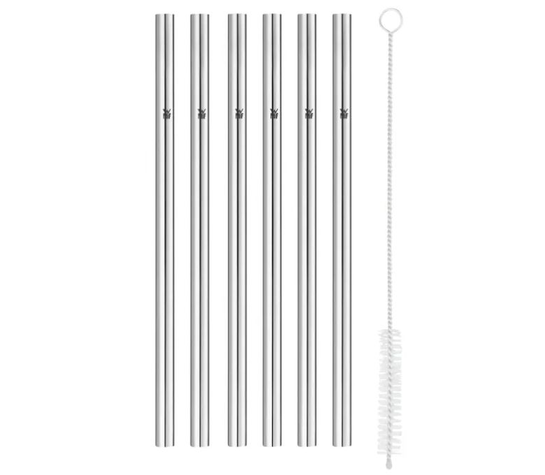 WMF バリック ストロー (6本入り、ブラシ付き、180mm)