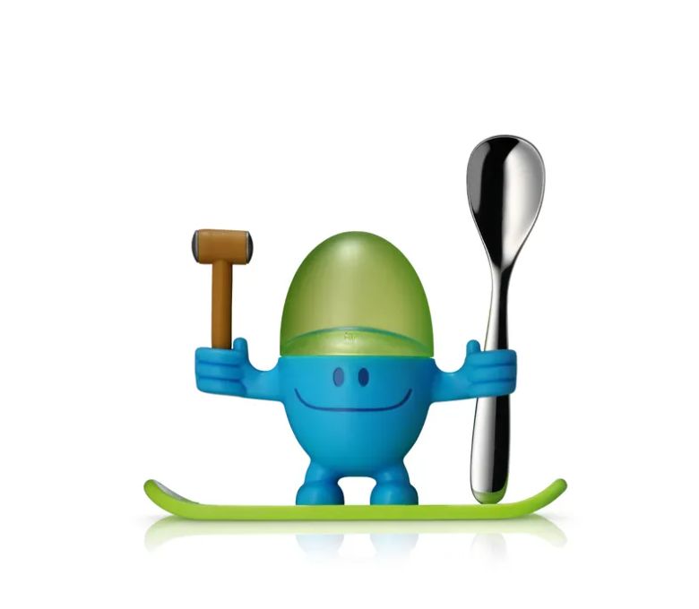 WMF マックエッグ (スプーン付き、2点セット、ブルー)