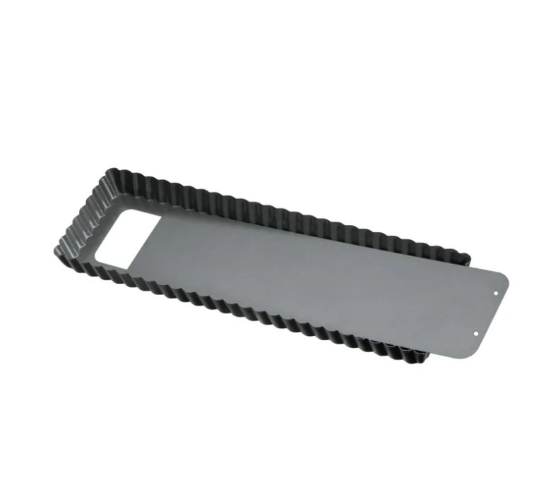 KAISER カイザー ラフォルメプラス 長方形タルト＆キッシュパン (取り外し可能底付き、35 x 13cm)