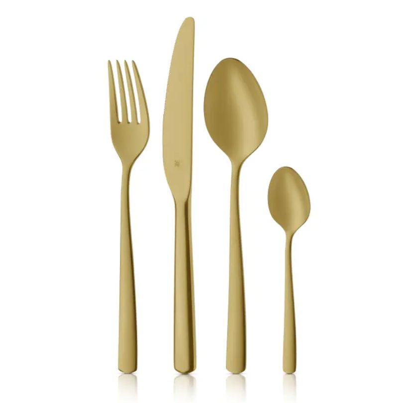 WMF ボストン カトラリーセット (Cromargan?、24点セット、シャンパンゴールド)