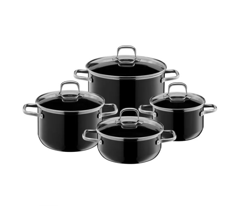 SILIT シリット シラルガン エレガンスライン クックウェアセット (4点セット ブラック) A