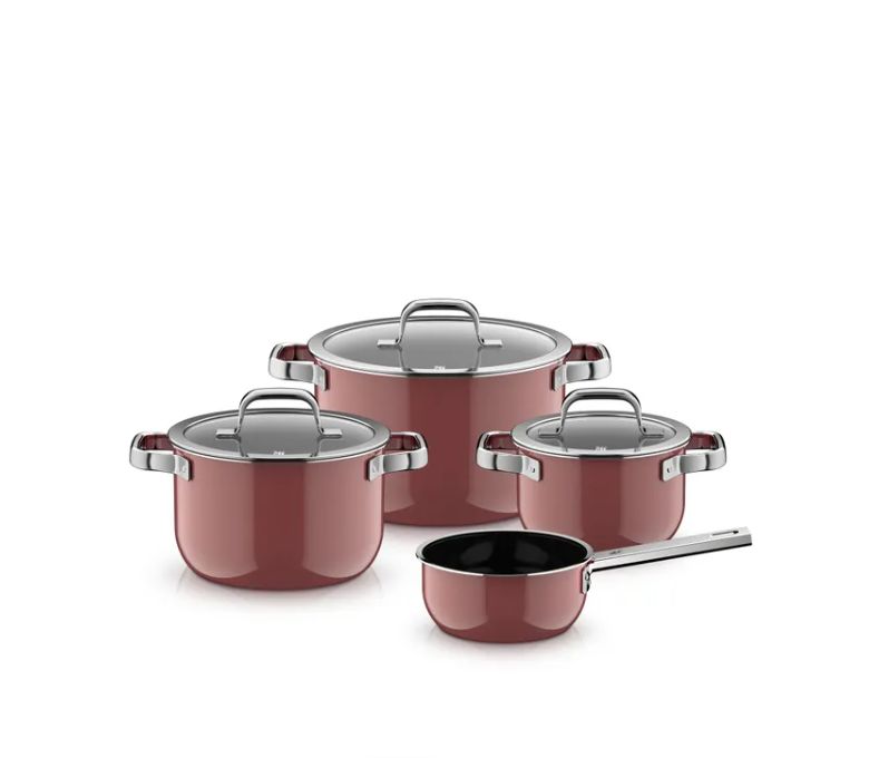 WMF フュージョンテック ミネラルプロ クックウェアセット (4点セット、ローズクォーツ)
