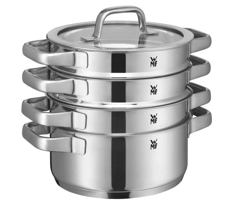 WMF コンパクトクイジーン クックウェアセット (4点セット、スタッキング可能)