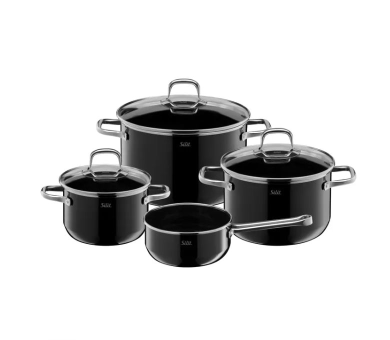 SILIT シリット シラルガン エレガンスライン クックウェアセット (4点セット ブラック) B