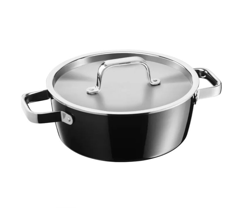 WMF フュージョンテック アロマティック ブレージングパン (22cm、ブラック)