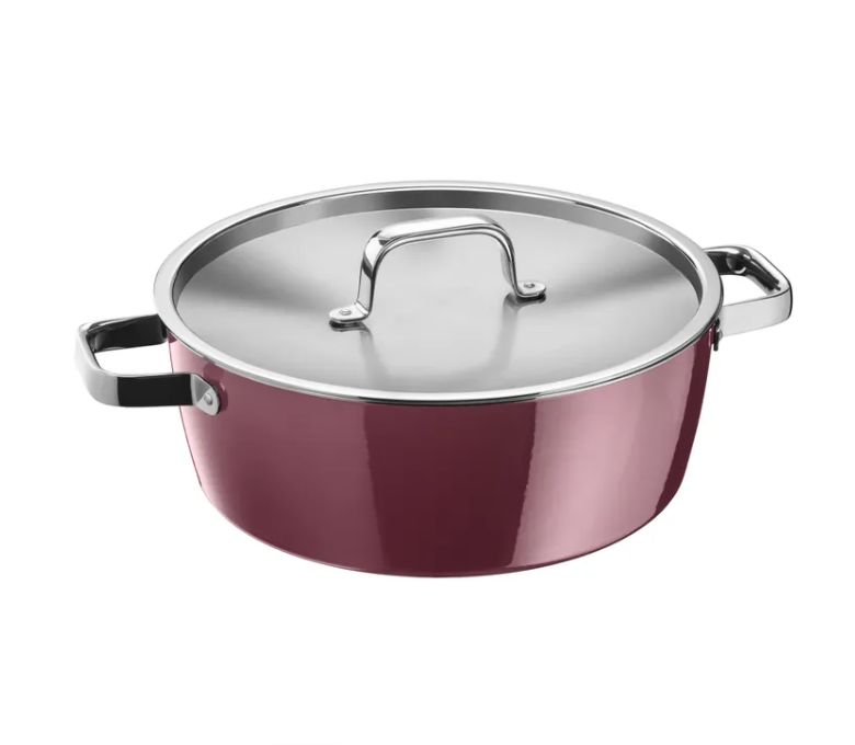 WMF フュージョンテック アロマティック 円形ロースター (28cm、ローズクォーツ)