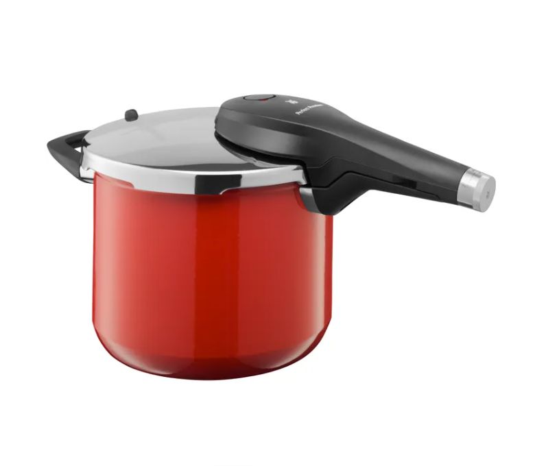 WMF フュージョンテック パーフェクトプレミアム ワンポット圧力鍋 (6.5L、レッド)