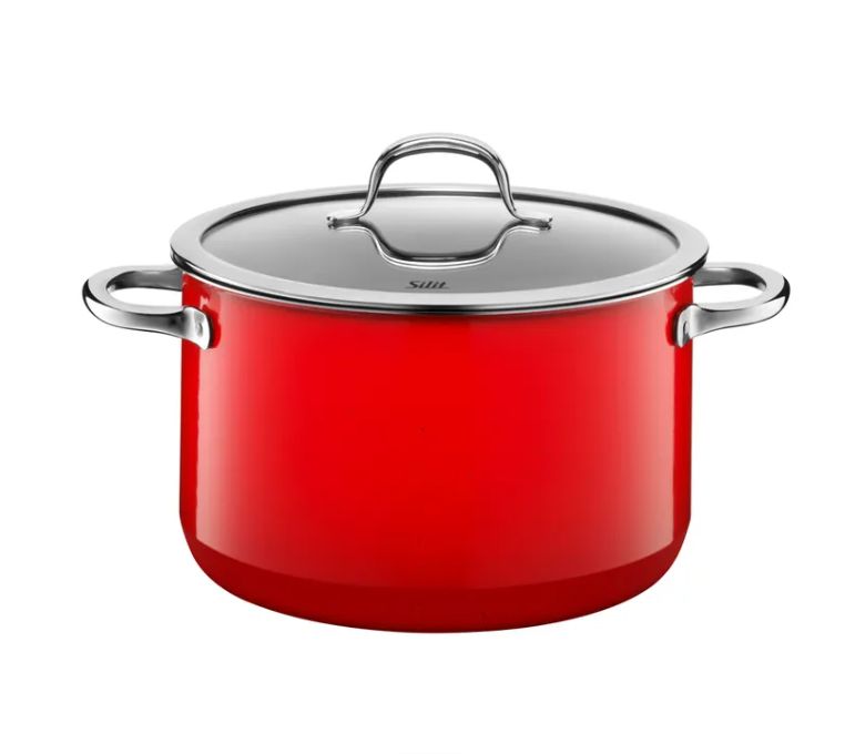 SILIT シリット シラルガン パッション スープポット (蓋付き、24cm、レッド)