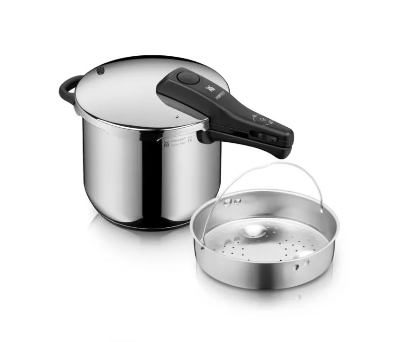 WMF パーフェクト ワンポット圧力鍋 (スチームバスケット付き、6.5L)