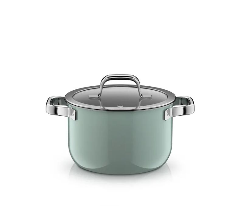 WMF フュージョンテック ミネラルプロ スープポット (蓋付き、20cm、ユーカリヘイズ)