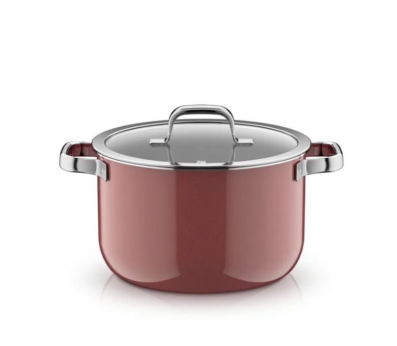 WMF フュージョンテック ミネラルプロ スープポット (蓋付き、24cm、ローズクォーツ)