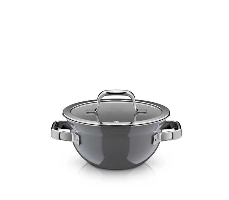 WMF フュージョンテック ミネラルプロ クッキングボウル (蓋付き、20cm、プラチナ)