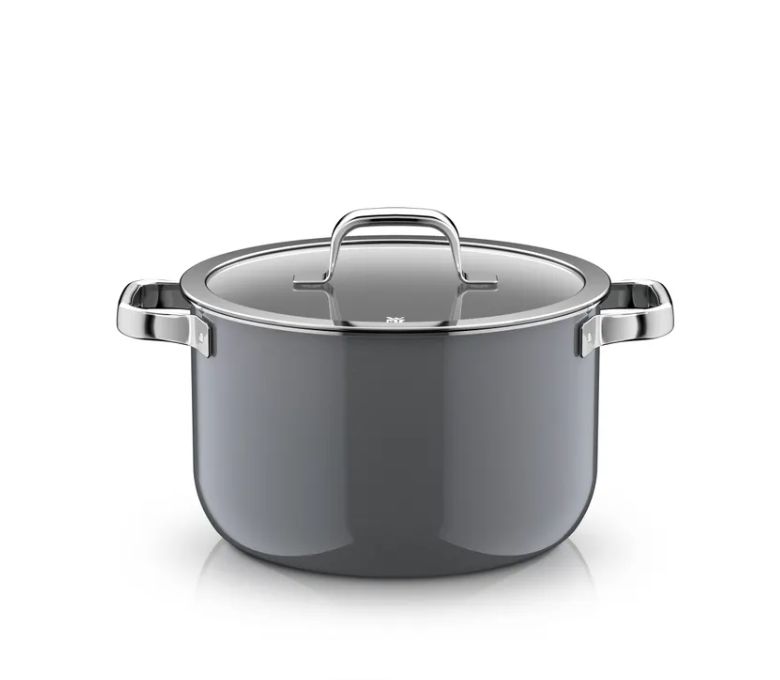 WMF フュージョンテック ミネラルプロ スープポット (蓋付き、24cm、プラチナ)