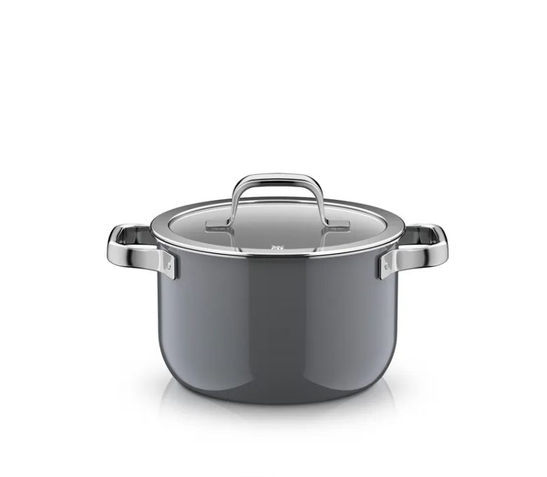 WMF フュージョンテック ミネラルプロ スープポット (蓋付き、20cm、プラチナ)