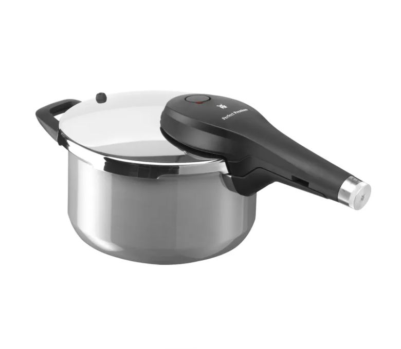 WMF フュージョンテック パーフェクトプレミアム ワンポット圧力鍋 (4.5L、プラチナ)