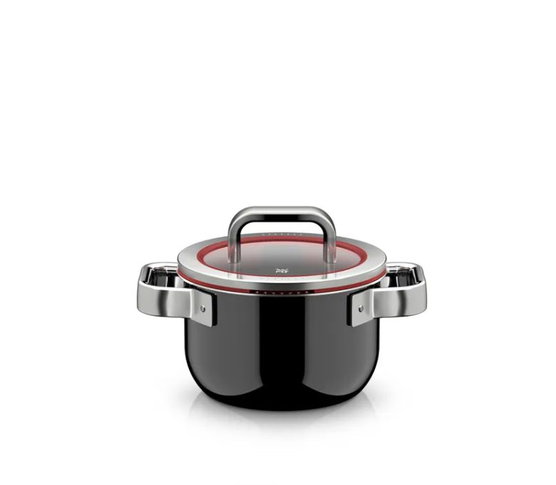 WMF フュージョンテック プロ スープポット (蓋付き、16cm、ブラック)