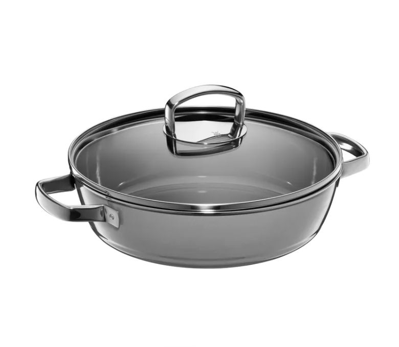 WMF フュージョンテック ミネラル ローストパン (蓋付き、24cm、プラチナ)