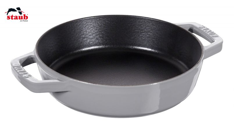 ストウブ(STAUB) フライパン 両手フライパン 20cm、グラファイトグレー