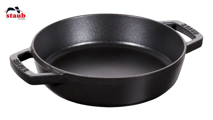 ストウブ(STAUB) フライパン 両手フライパン 20cm、ブラック