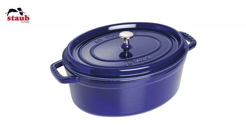 STAUB ココット ココット (オーバル、33 CM、ダークブルー) 1個