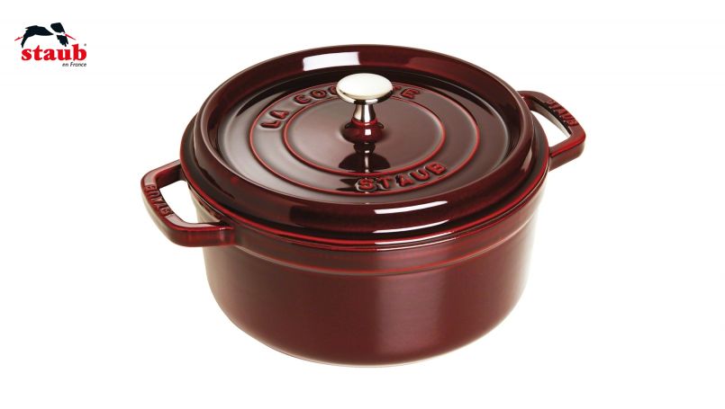 STAUB ココット ココット (ラウンド、24 CM、グレナディン) 1個