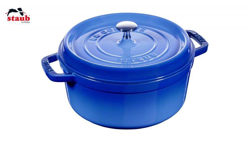 STAUB ココット ココット (ラウンド、24 CM、ロイヤルブルー) 1個