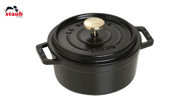 STAUB ココット ココット (ラウンド、12 CM、ブラック) 1個