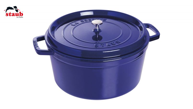 STAUB ココット ココット (ラウンド、30 CM、ダークブルー) 1個