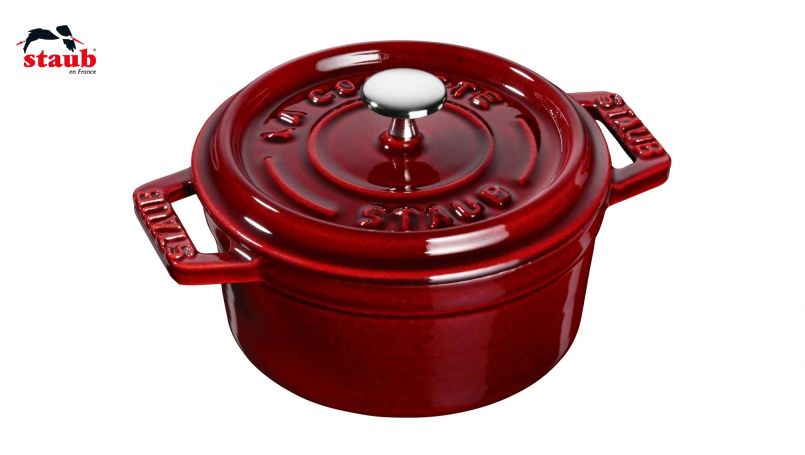 STAUB ココット ミニココット (ラウンド、グレナディン) 1個