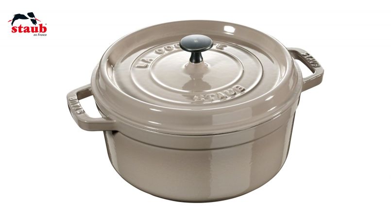 STAUB ココット ココット/ロースター (ラウンド、ヴィンテージノブ付) 1個