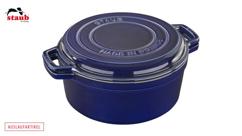 STAUB ココット ココット&グリルパン 28cm ダークブルー 1個