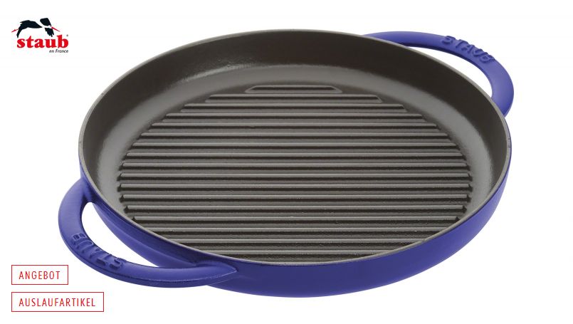 STAUB グリルパン グリルパン (ダークブルー、26cm)