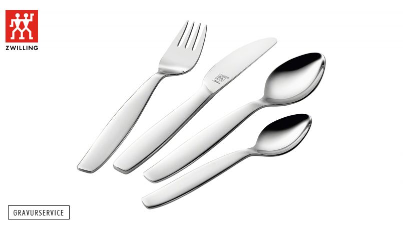 ZWILLING チルドレンカトラリー ピラ 4点セット 無料刻印サービス付き